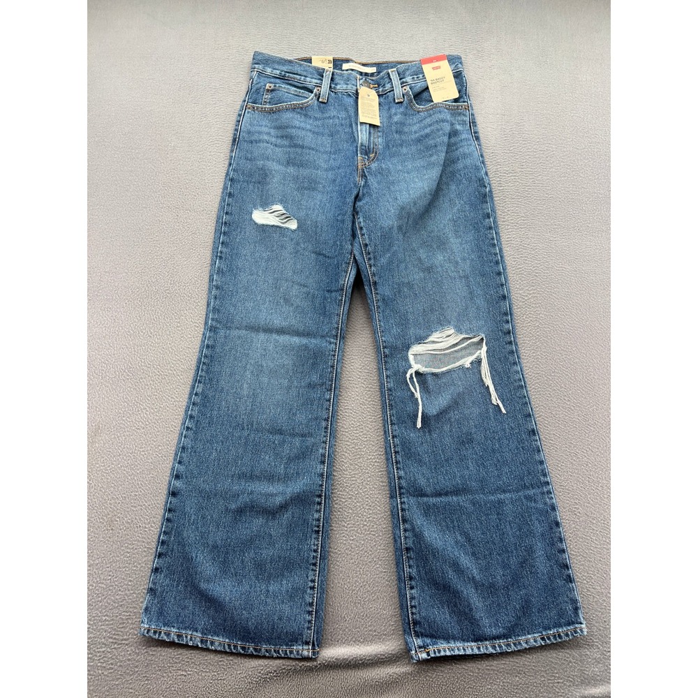 Levis Jeans Women's 29x31 '94 Baggy Bootcut Mid Rise Distressed Denim NWT